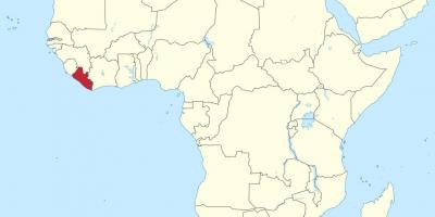 Harta Liberia, africa